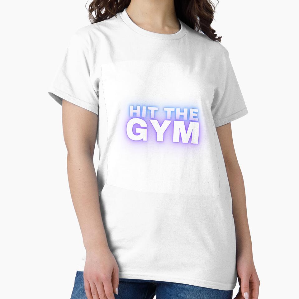 Hit The Gym – Motivational Fitness Workout Typography Design by StylZthetic