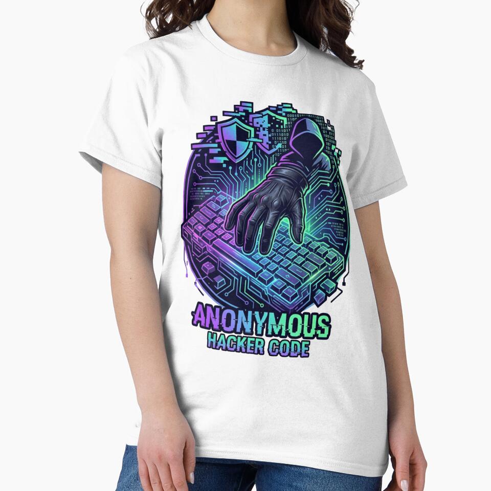 Gloved Hacker Cyberpunk IT Shirt by KurtByteStudio
