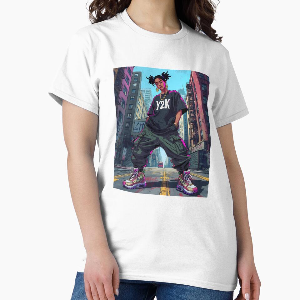 Urban Street Style: Bold Y2K Outfits & Grunge Aesthetic in Graffiti City Art by VibranPalette
