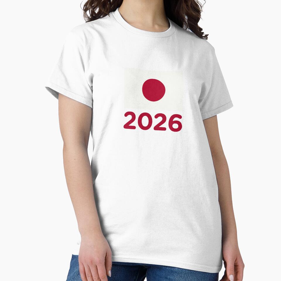 Japan Flag 2026 | Japan Football Supporter Design, Soccer Fan Shirt, Stickers, Mugs, Tapestry by 21 Tulips