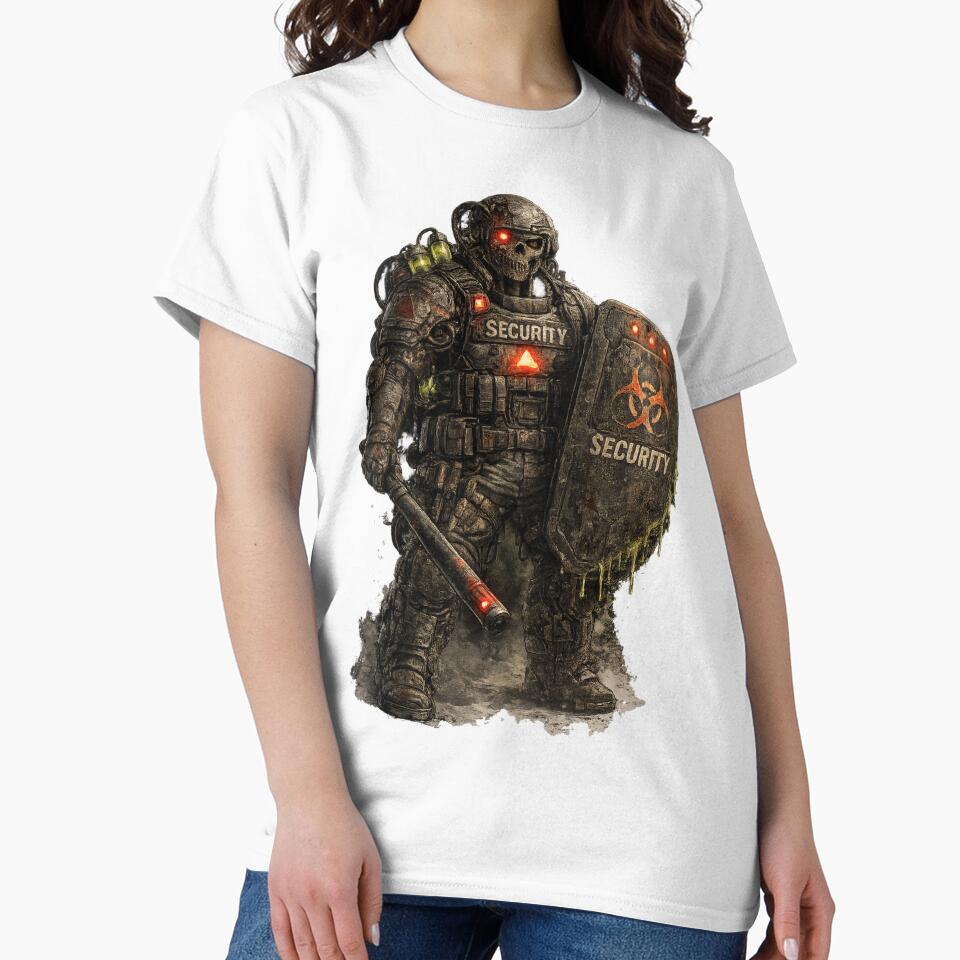 Infected Security Robot – Dark Sci-Fi Horror Illustration by wait4signal
