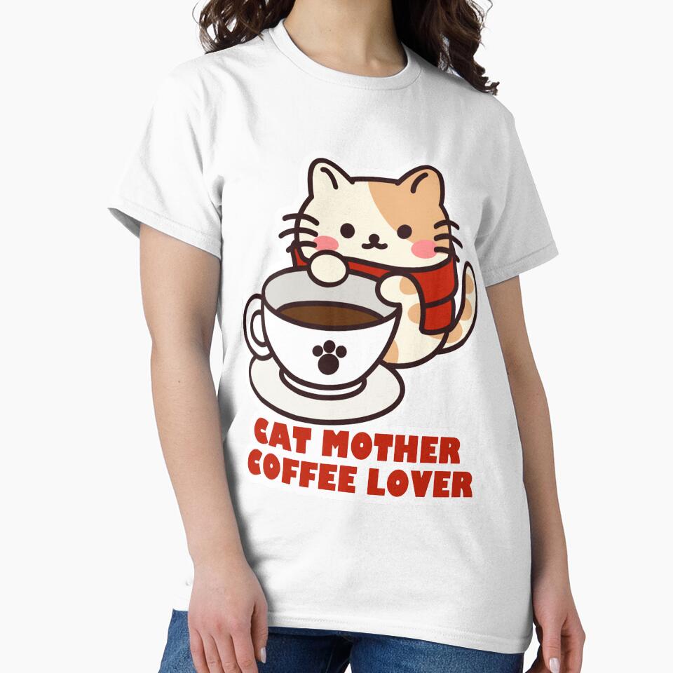 Cat Mother Coffee Lover by Lychee Design
