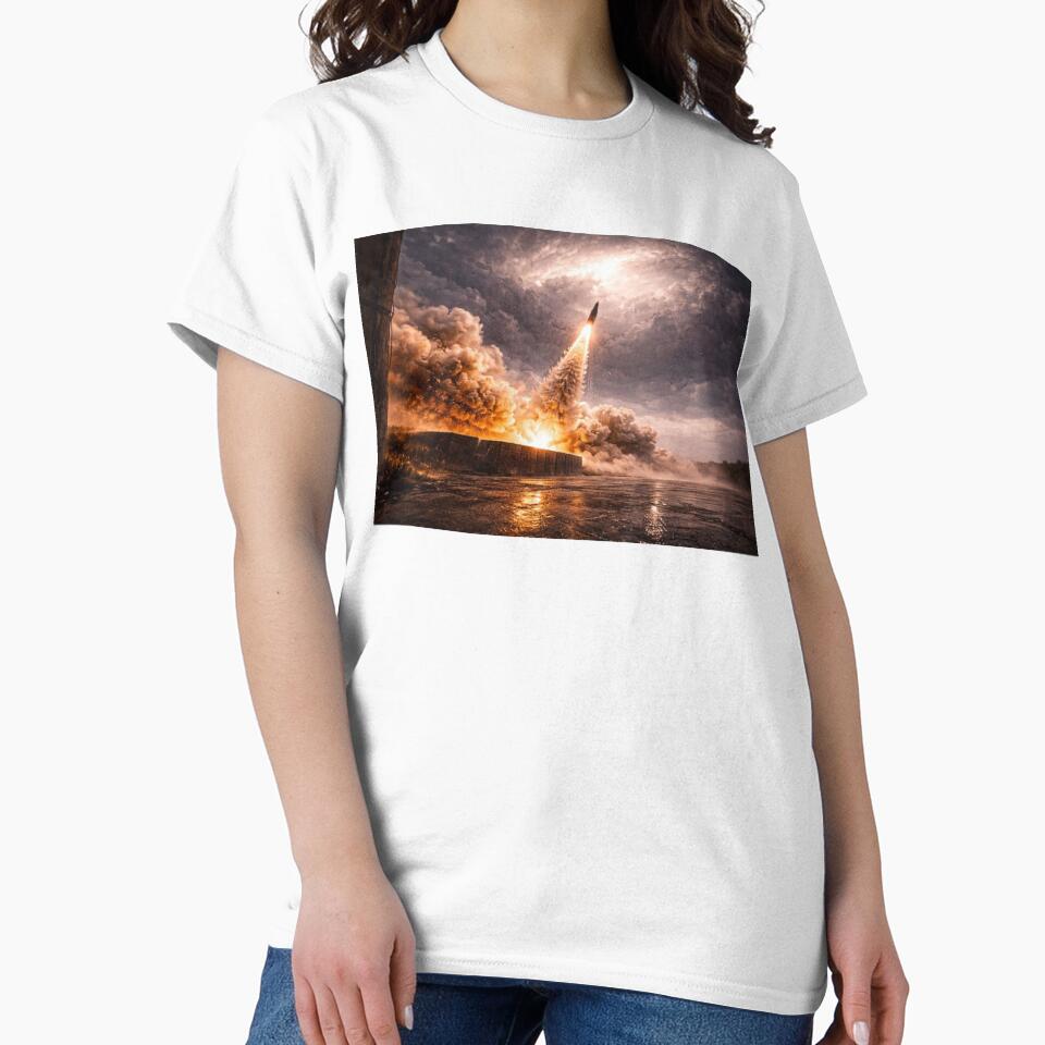Rocket Launch Wall Art | Cinematic Sci-Fi Missile Launch Print by Element Horizon Studio