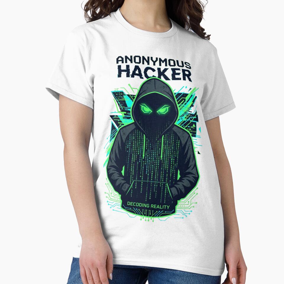 Cyber Ghost  Hacker Anonymous Shirt by KurtByteStudio