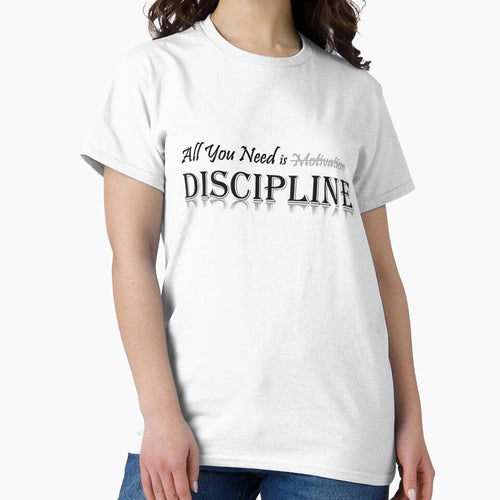 All You Need is Discipline – Motivational Quote Sticker by boxenbrain