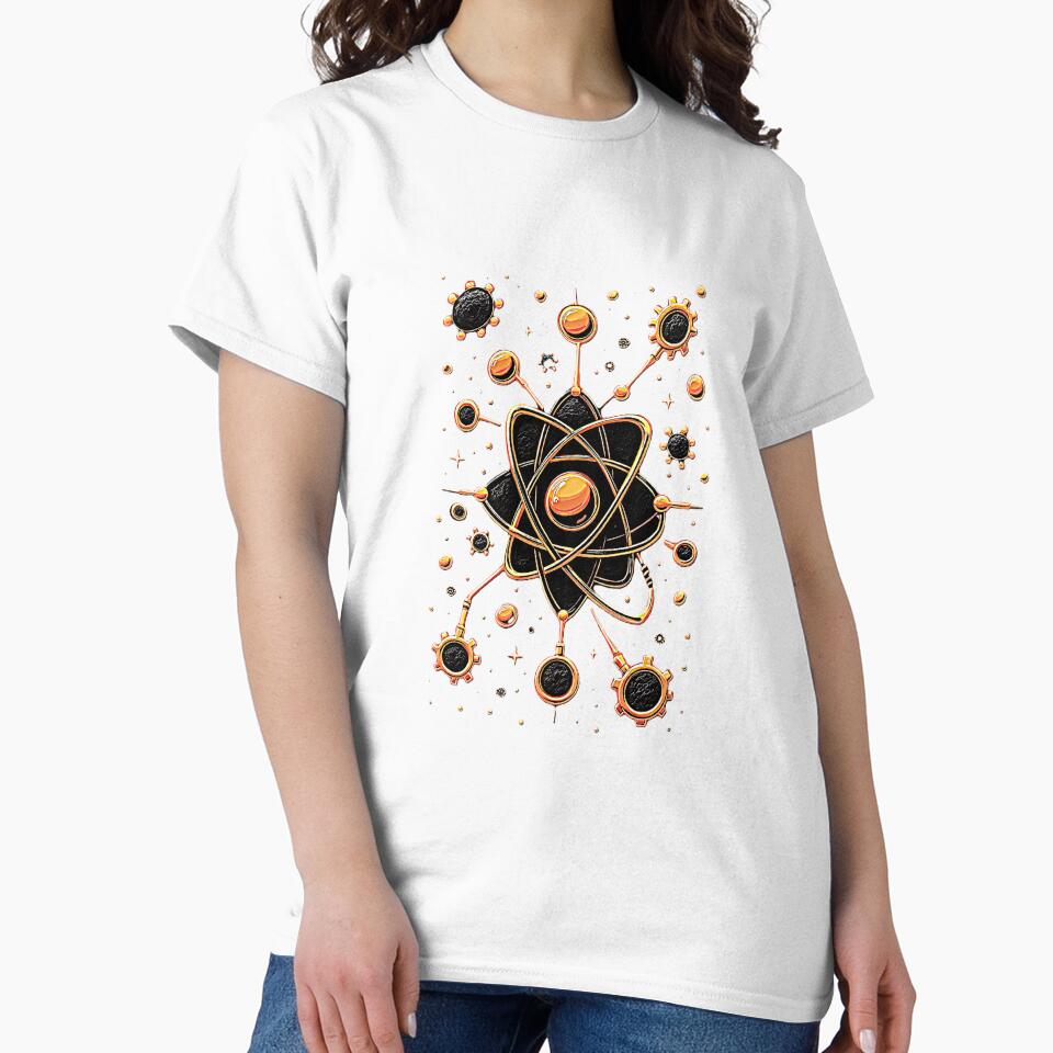 Atomic Gear Core – Futuristic Neon Atom with Cosmic Tech Vibes by Dark-Circuit-Haven