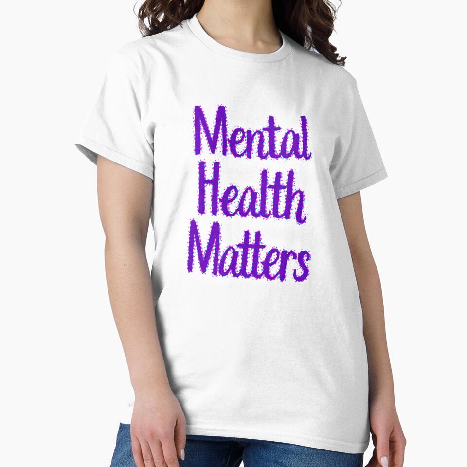 Mental Health Matters Purple Text Affirmation by CottoVerdi