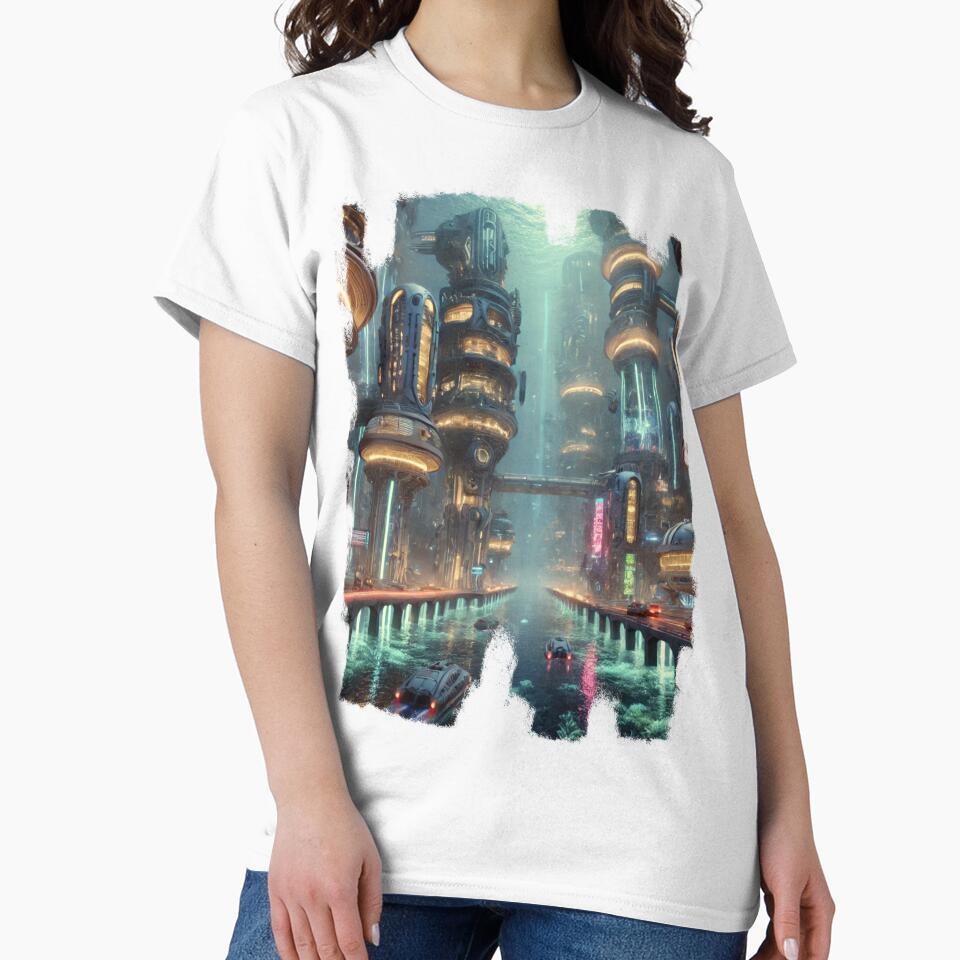 Cyberpunk City under the Waves by Eric Nagel