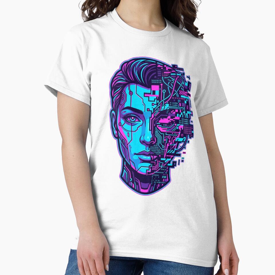Broken System  Cyberpunk Hacker Shirt by KurtByteStudio