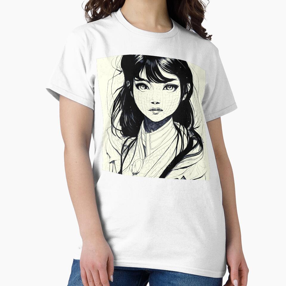 Anime girl coloring page by Mirochan80