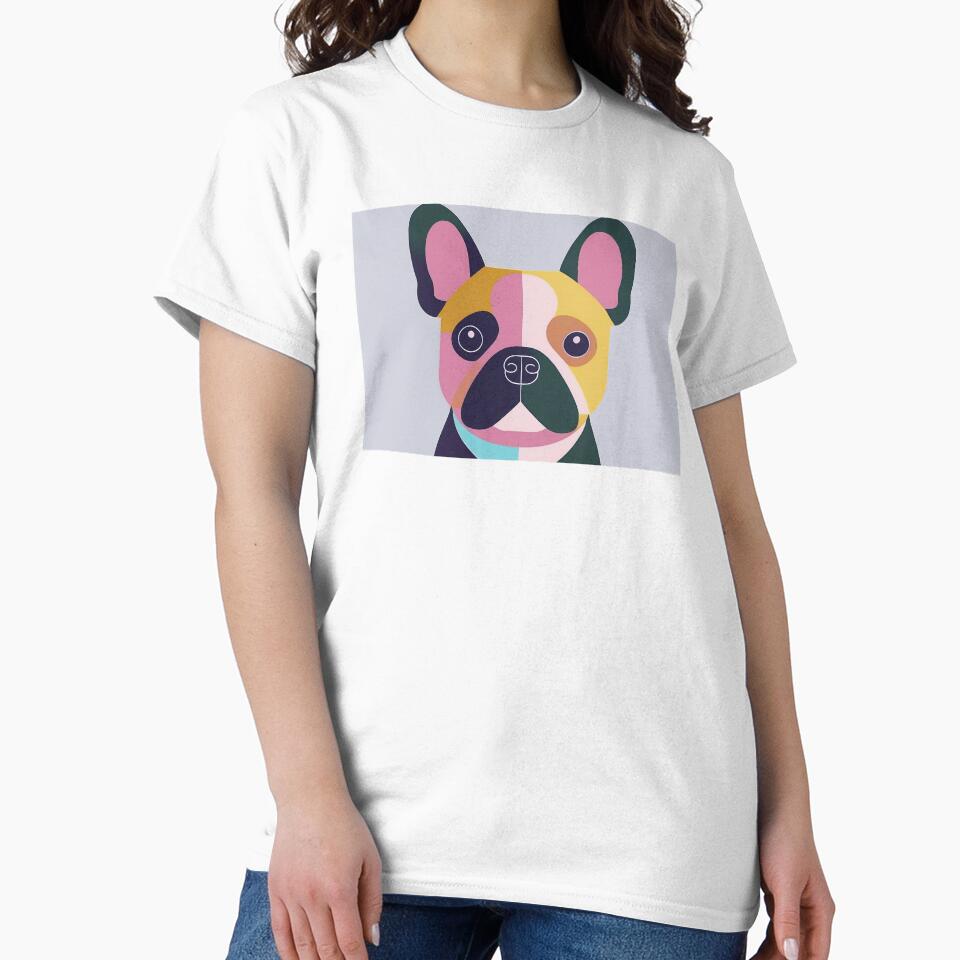 Graphic French Bulldog Portrait by Adam Regester