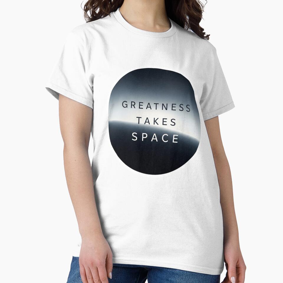 Greatness Takes Space – Minimalist Space Motivation Design | Clean Cosmic Typography by Altair_