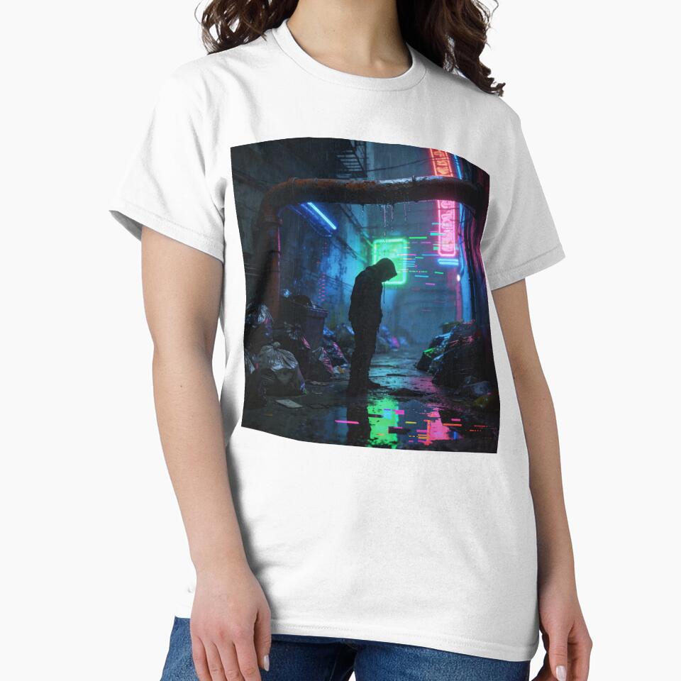 Rain-Slicked Streets – Cyberpunk Alleyway by Gabmx