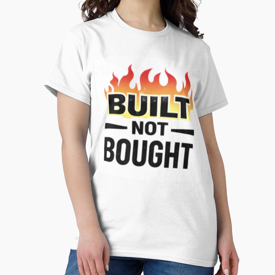 Built Not Bought Gym Motivation Quote by MoodThread
