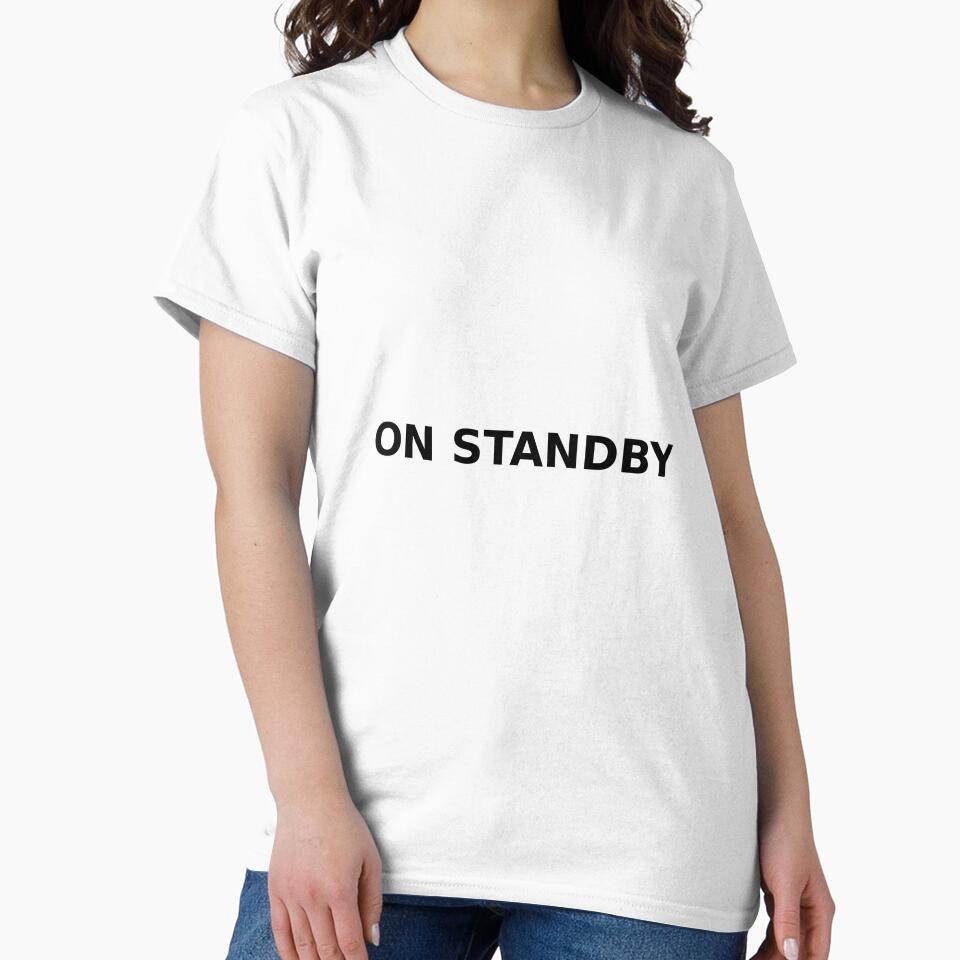On Standby Minimal Quote Sticker by Neutral Goods
