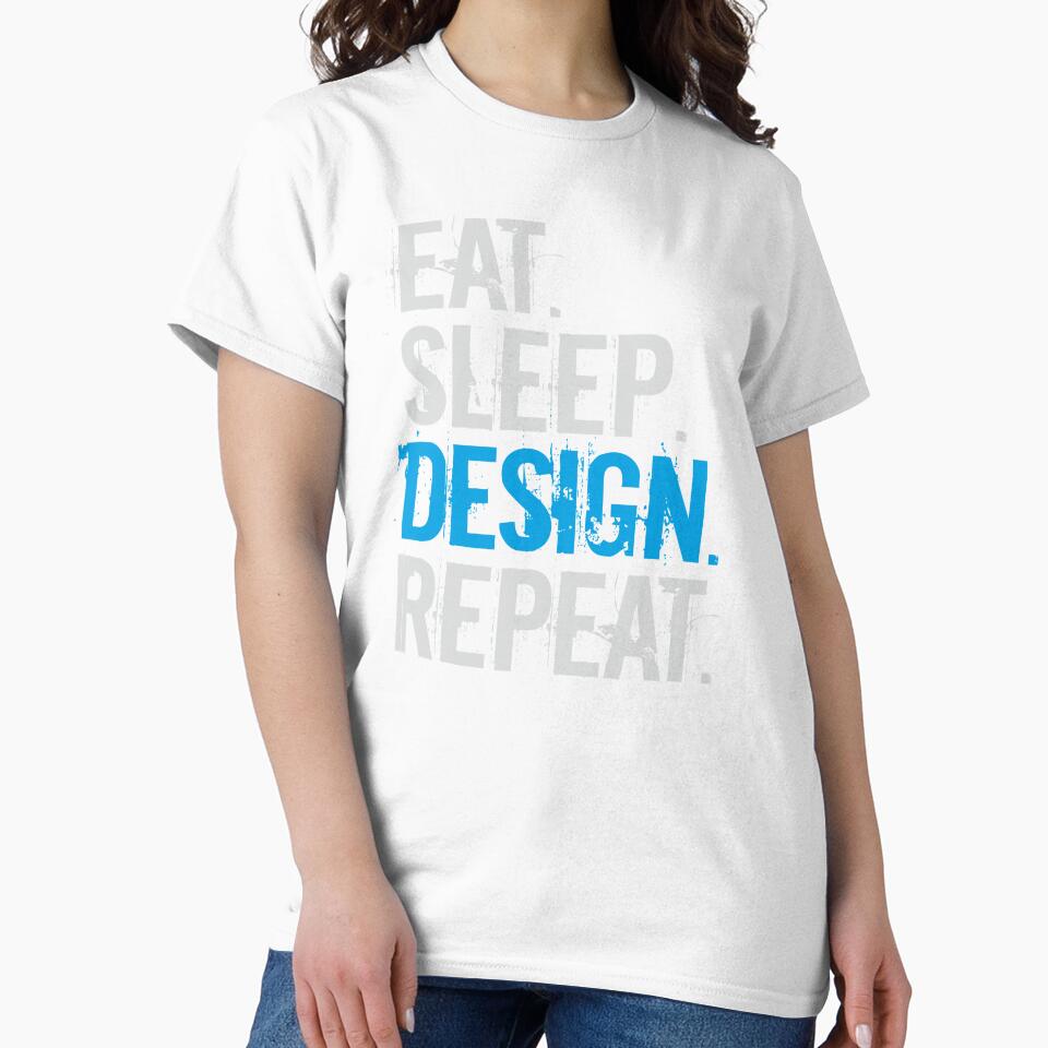 Graphic Designer Funny Eat Sleep Design Repeat Graphic Designer by alenaz