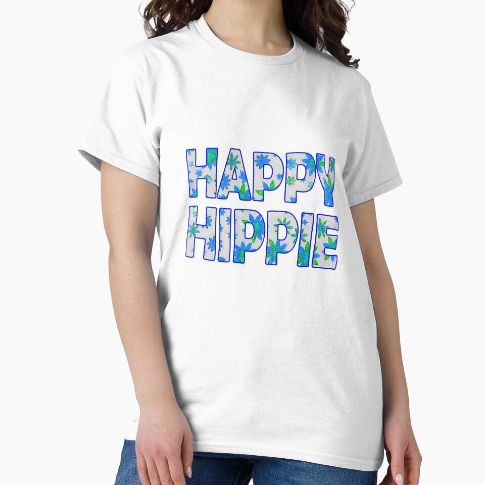 Flower Power Happy Hippie Words Free Spirit Hippie Vibes 4 of 4 by Beachy