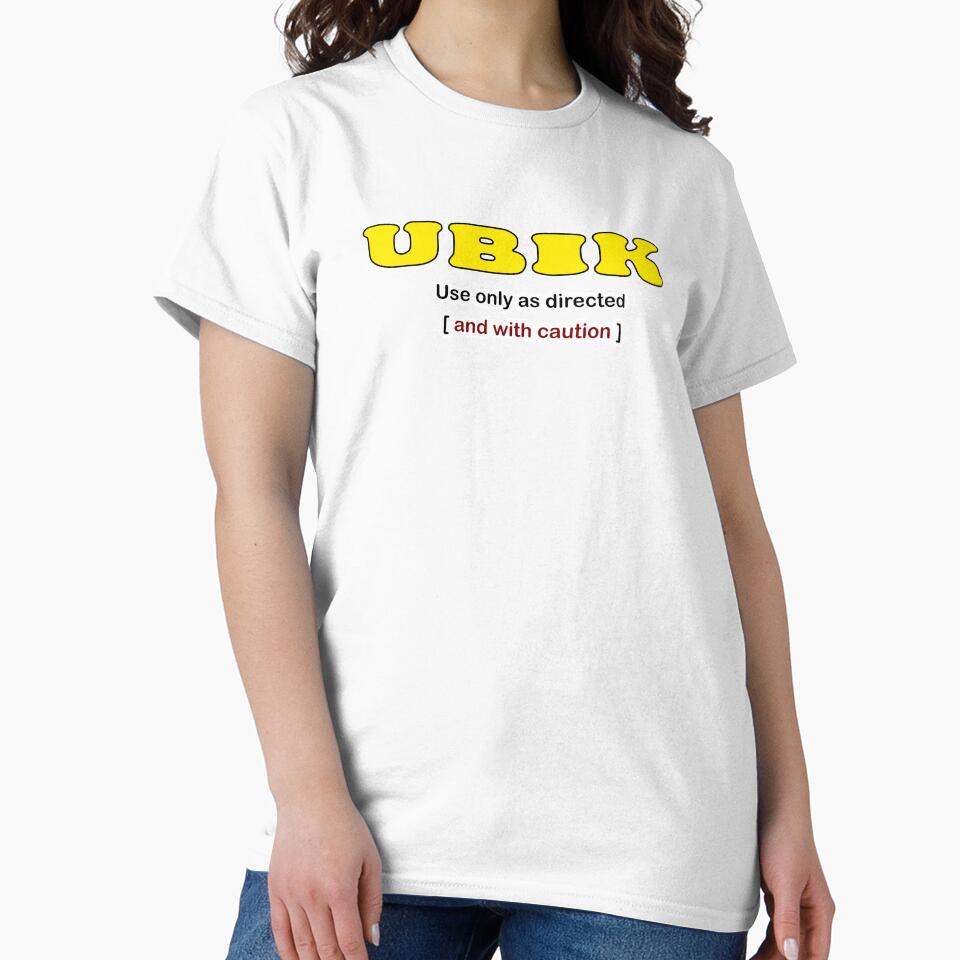UBIK Retro Sci-Fi Quote Design – Use Only As Directed [And With Caution] by Francesc Xavier Carrera Güenaga