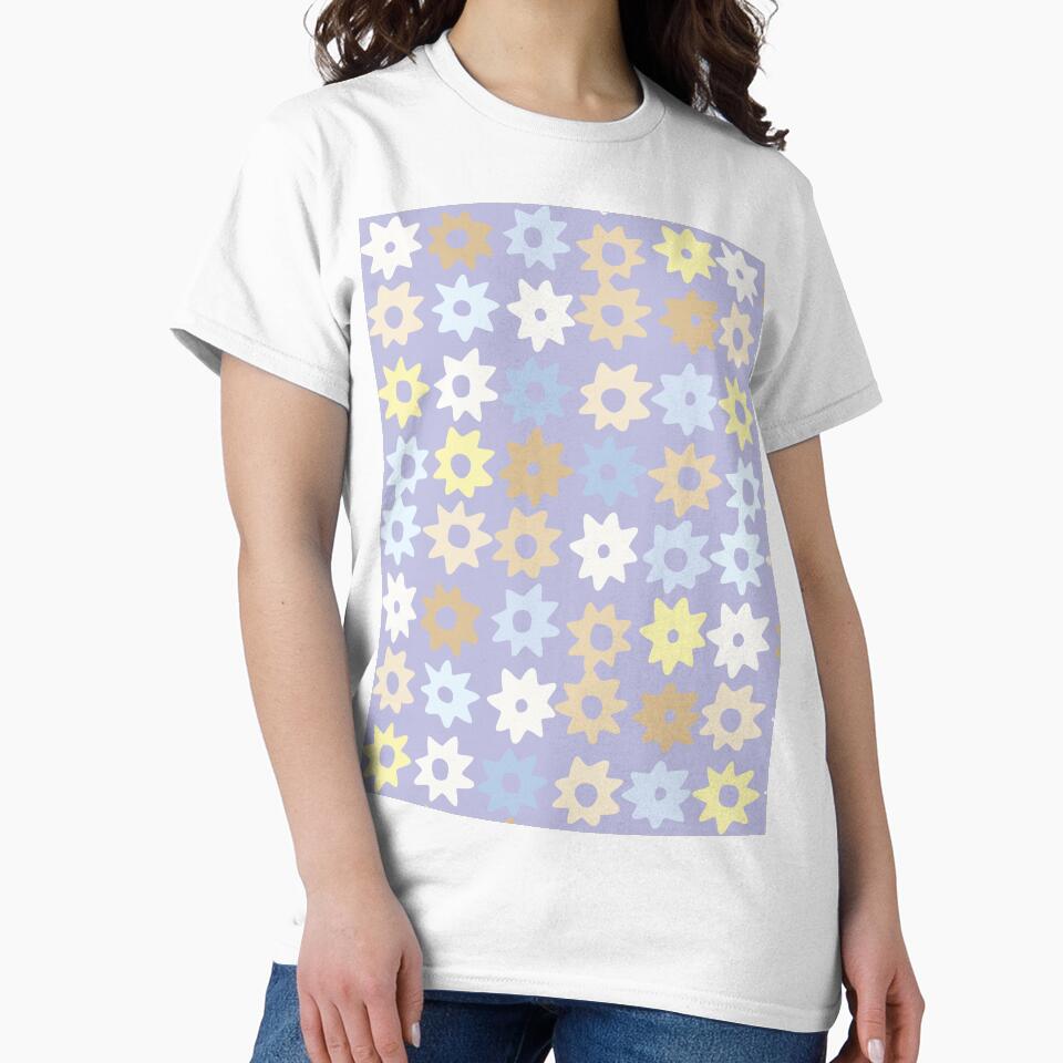 PASTEL PURPLE BOHO STAR PATTERN by blomastudios