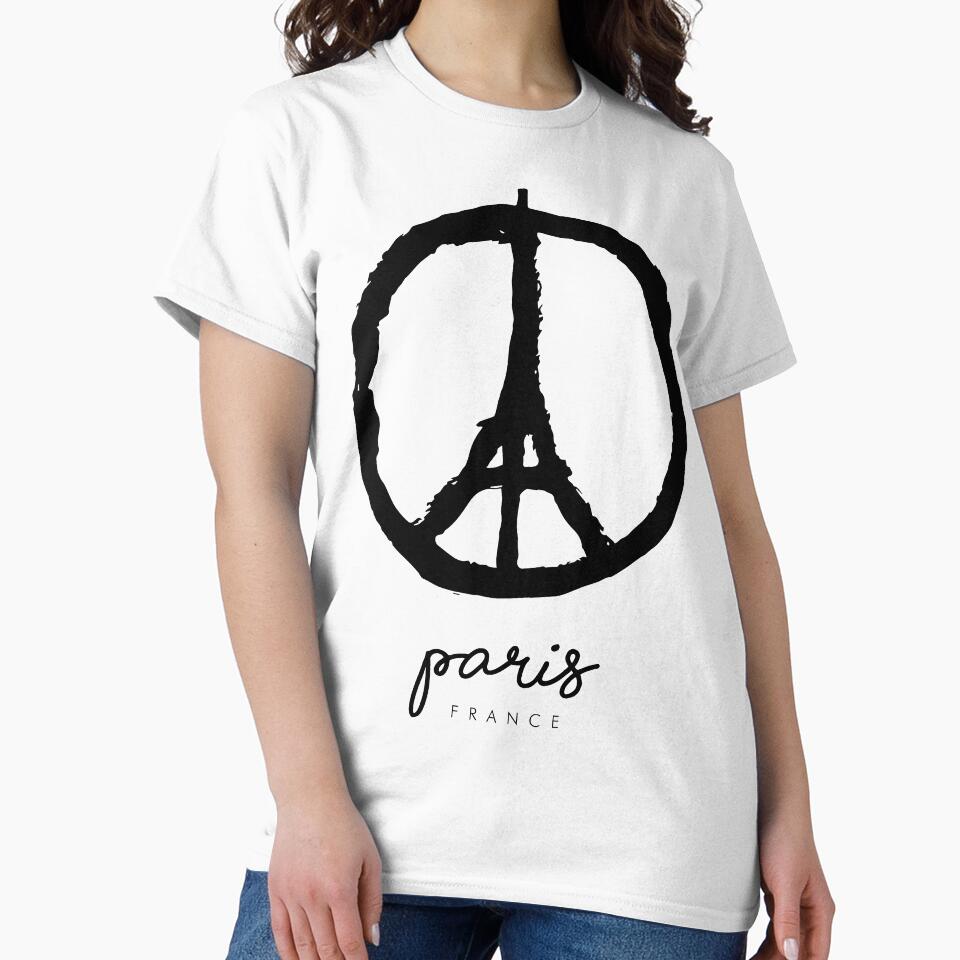 Peace for Paris - France Design Tour Eiffel Minimalist by Tropical Blood