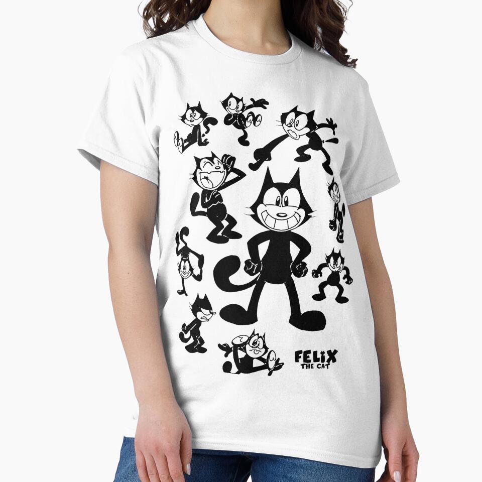 Felix the Cat Graphic T-Shirt, 100 Cotton Shirt, Men's Women's All Sizes by majoehyoikt