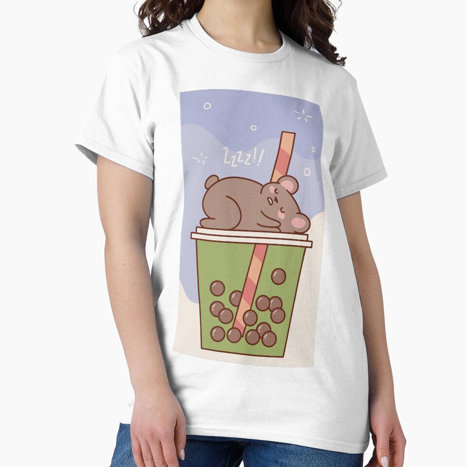Kawaii Koala and Bobba tea Phone cover and stickers by GulQari