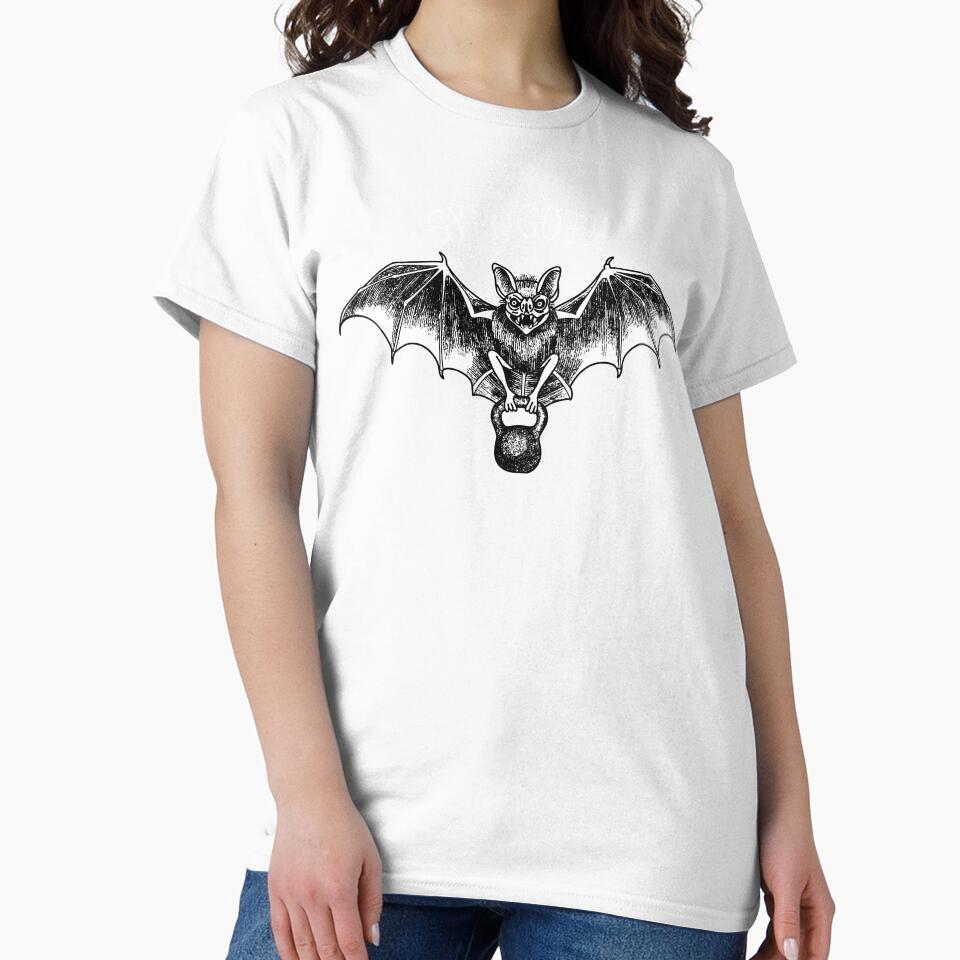 Gym Goth Bat (Black BG) by byebyesally
