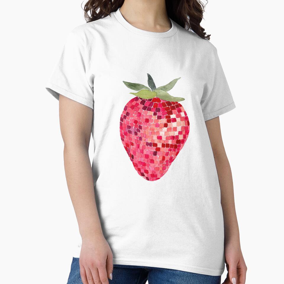 Disco Ball Strawberry by papierquarell