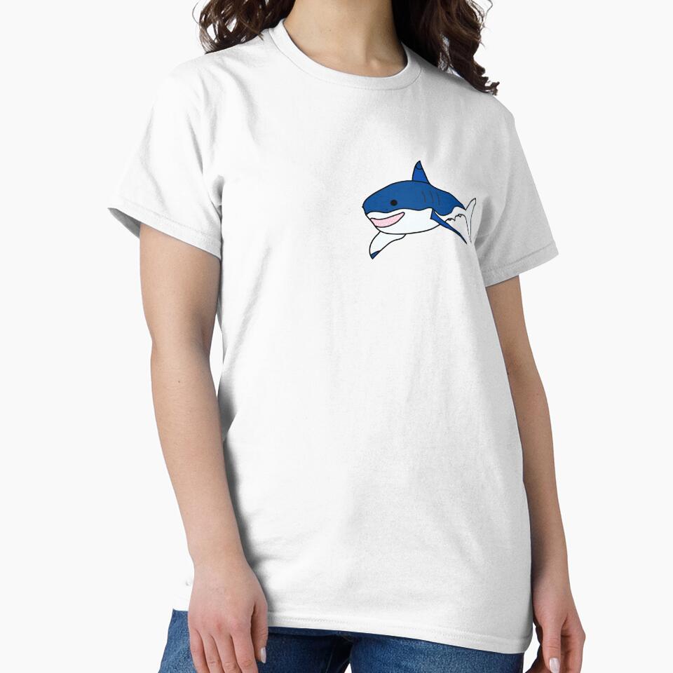 Minimalist Great White Shark by Provinces de France