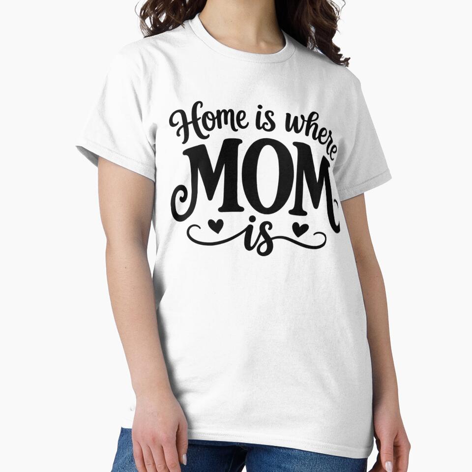 Home Is Where Mom Is – Cozy Family Love Design by wmhtees