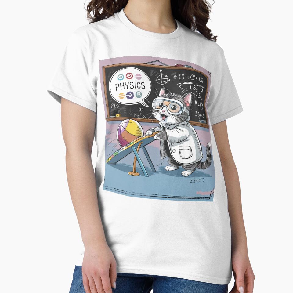 physicist cat by QuirkyQuipPixel