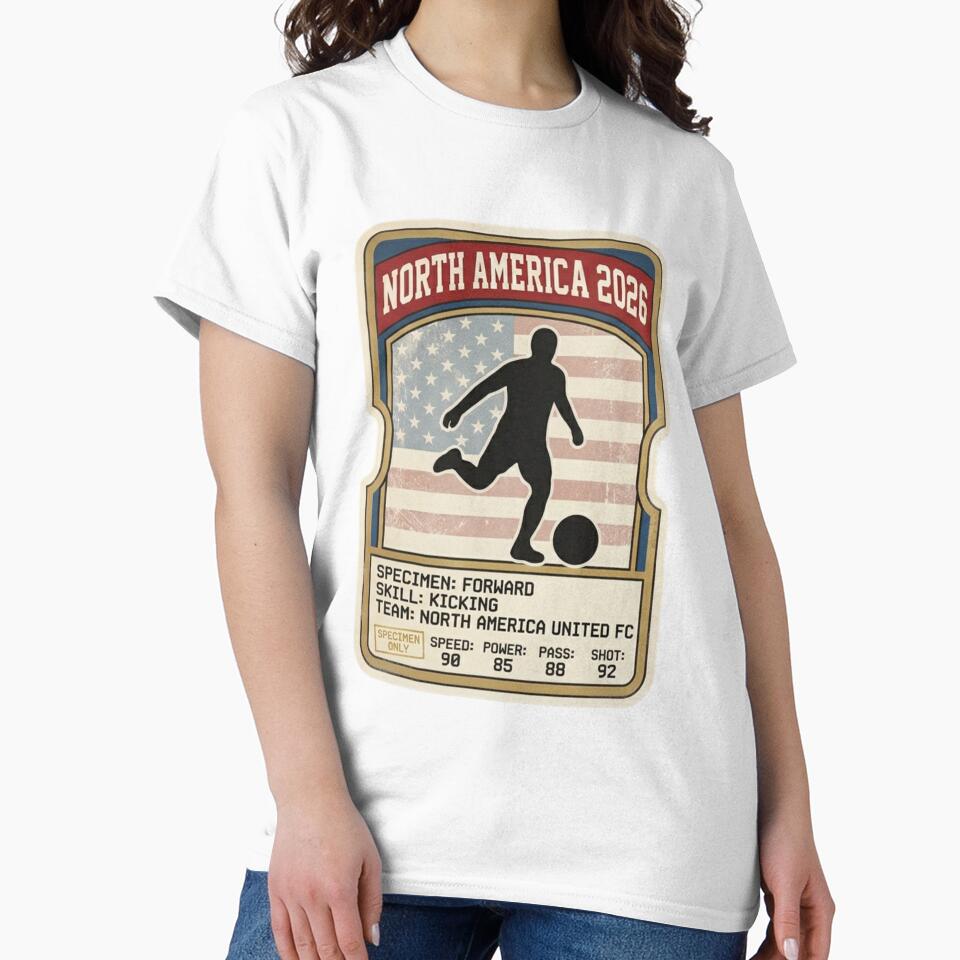 North America 2026 Vintage Football Player Card by Silent-Words