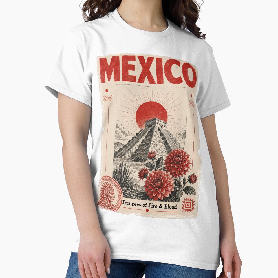 Mexico Heritage Design Styled In Urban Grunge Fashion by RustyGhostWear