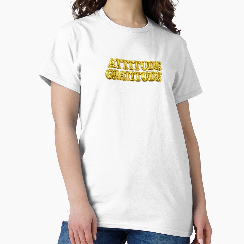 Attitude Is Gratitude Outline Typography by BMEWear