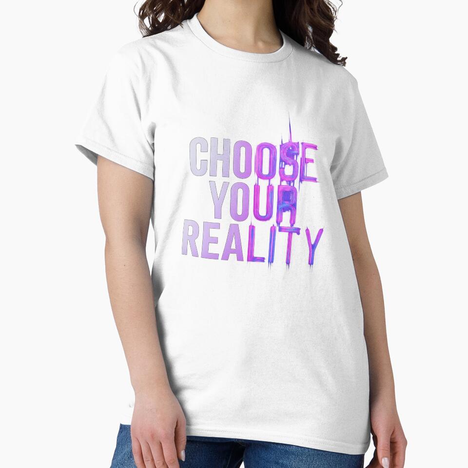Choose Your Reality - Split Glitch Typography by MKreative Studio