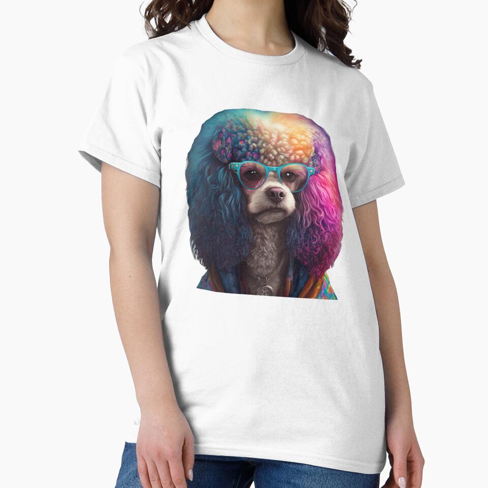 Cool hippie poodle by AnimalArtPhotos