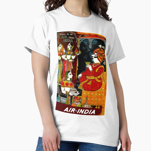 AIR INDIA: Vintage Air Travel Advertising Print by posterbobs