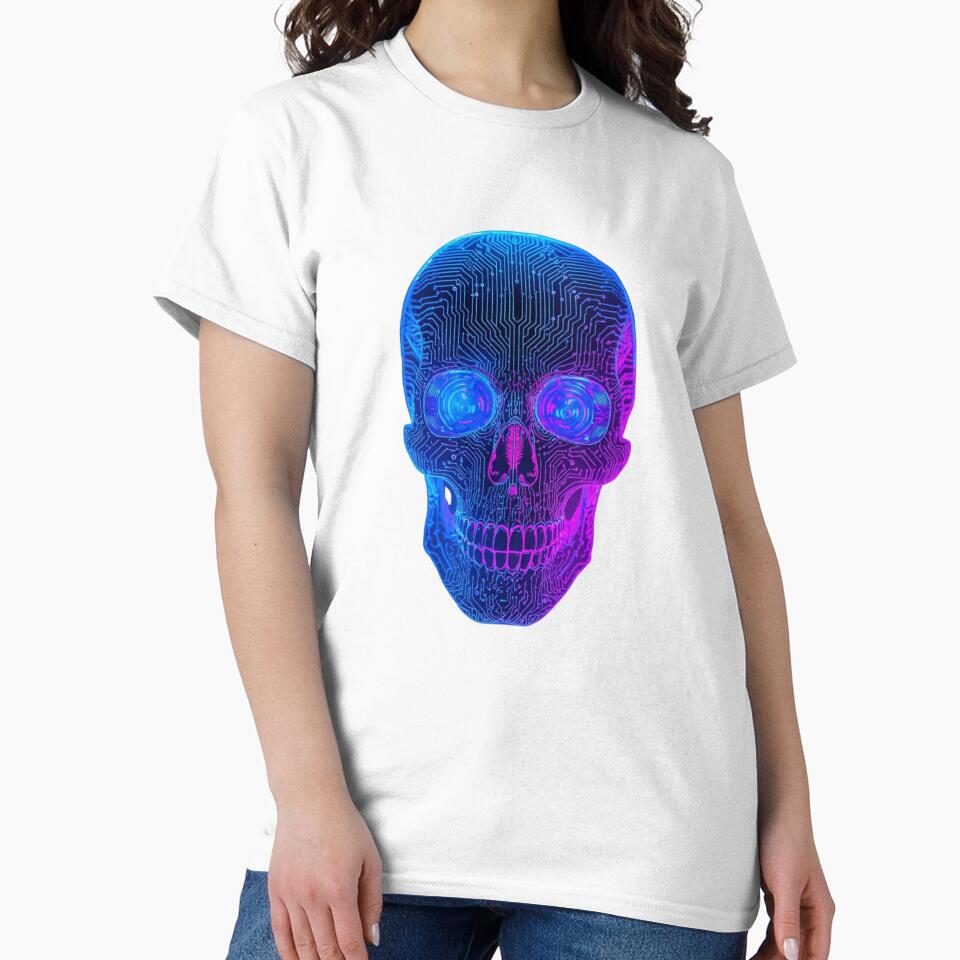 Cyber Skull Circuit by Kavya Art
