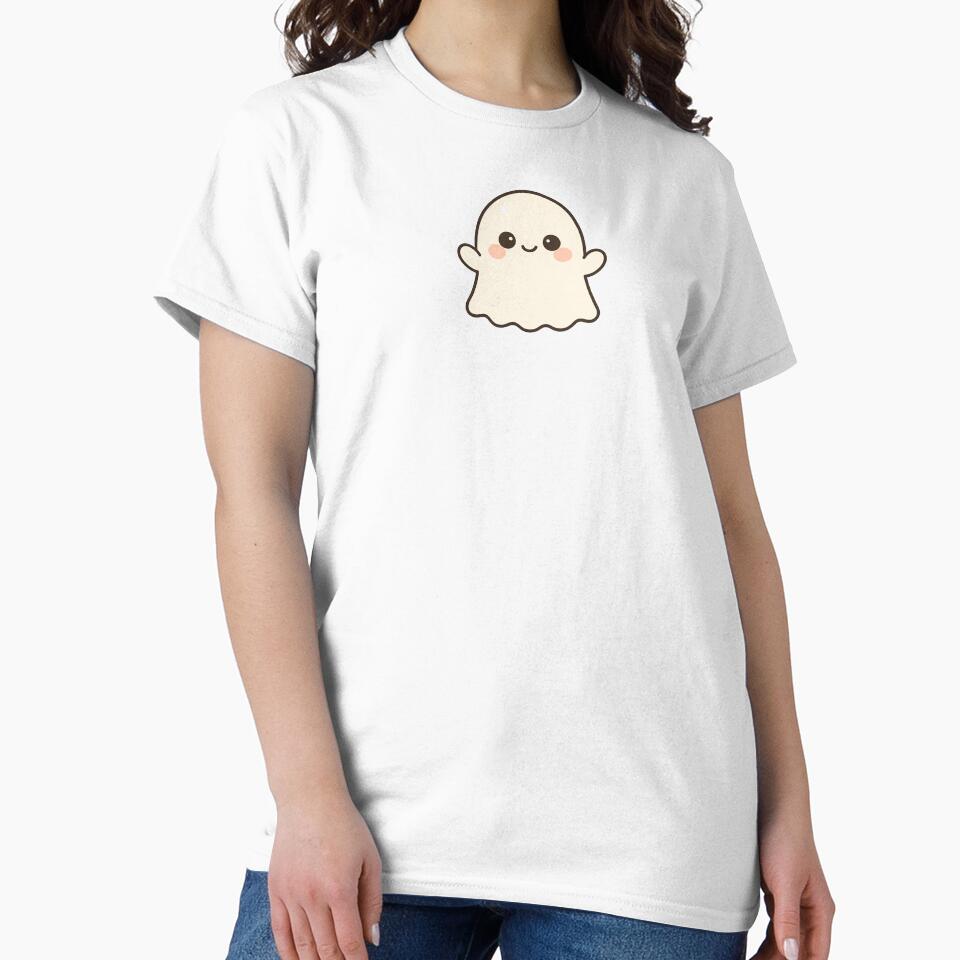 Halloween Kawaii Ghost ⭐ Cute Cartoon Spooky Gift by ChillTofu