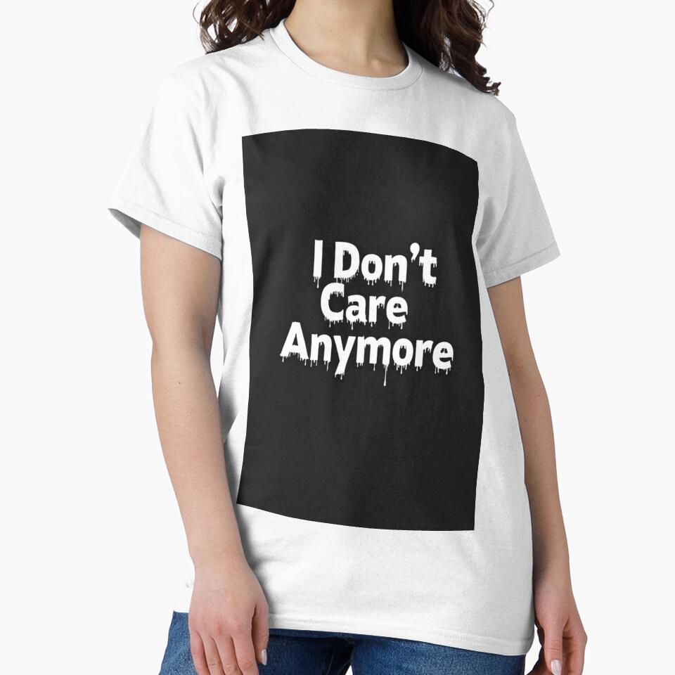 I Don’t Care Anymore Quote Design by TinyJoy Studio