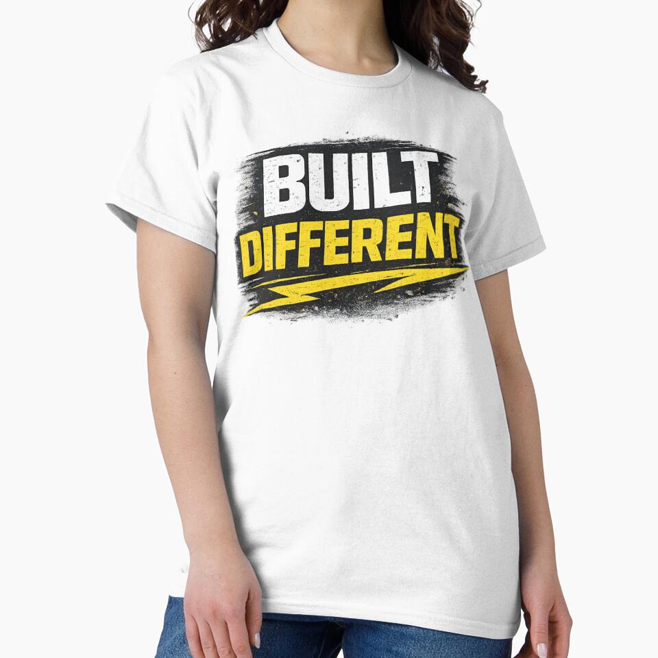 BUILT DIFFERENT – EchoMAX Motivation Streetwear by EchoMAX