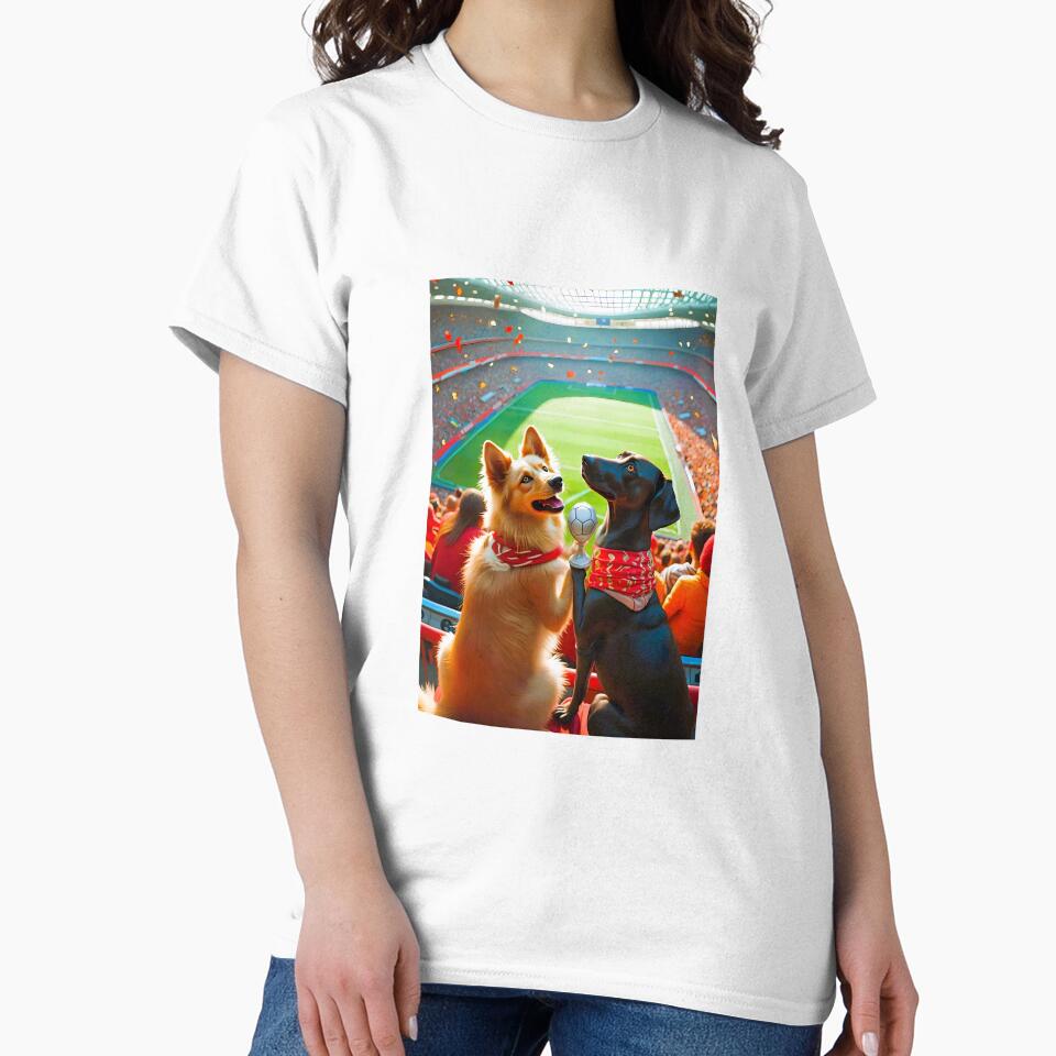 Two dogs in stadium by Creative Visualize