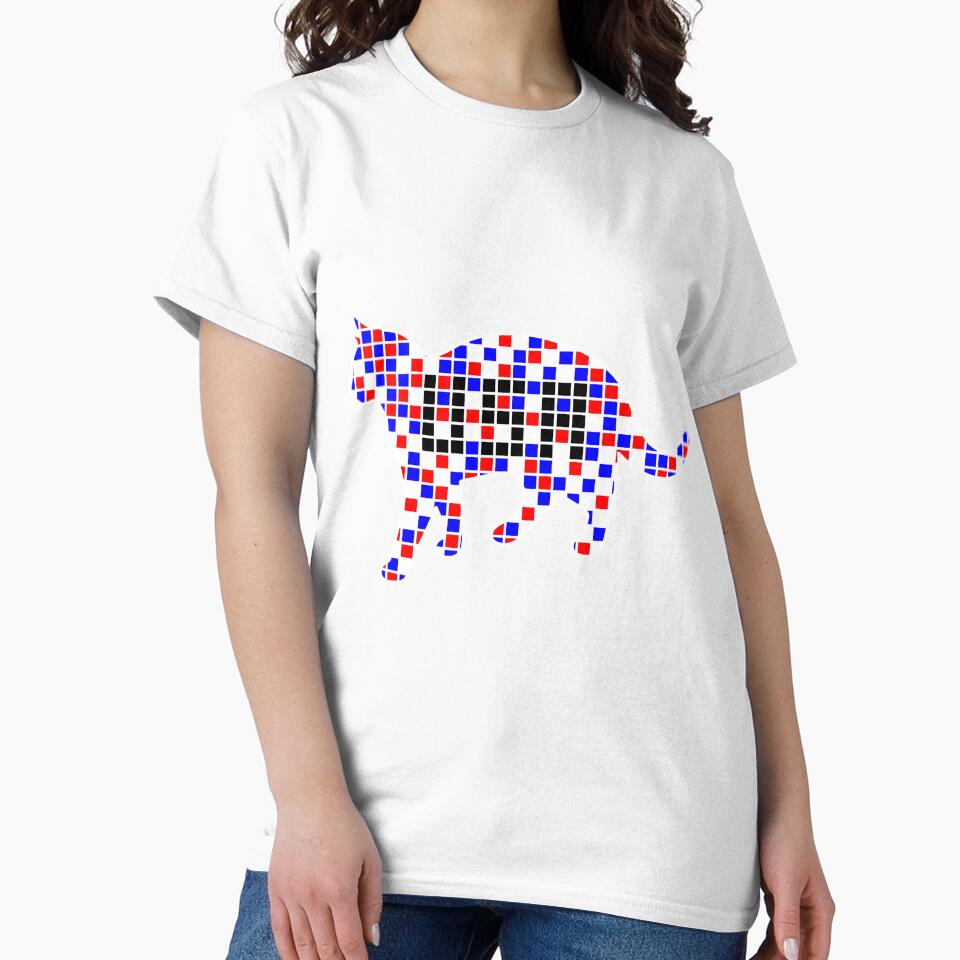 Matrix Style USA Flag Checkered Cat (v. 2) by ChR-oman