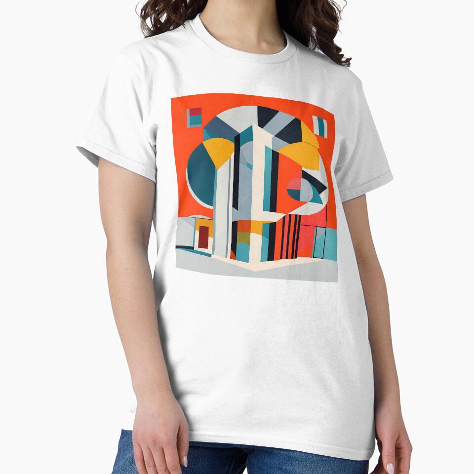 architectural tree | geometric buildings by Phoenix-Textile
