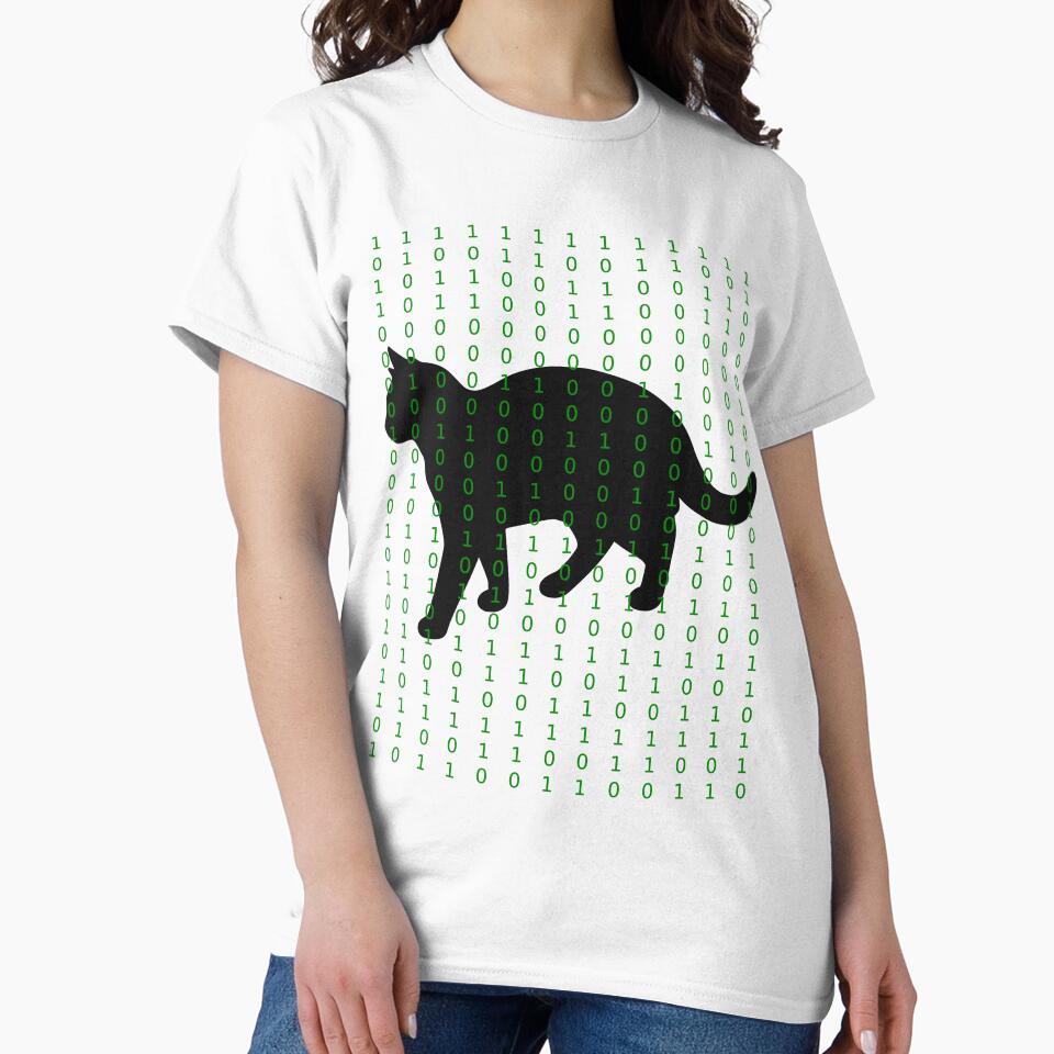 Glitch in the Matrix Black Cat (matrix code) by ChR-oman