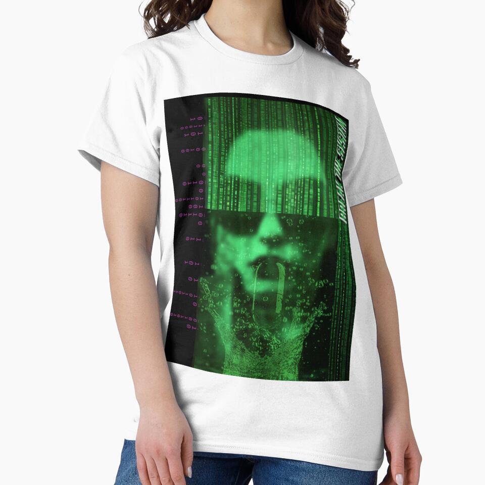 Break the System – Glitch Aesthetic Cyberpunk Woman Design by Deathcocoshots