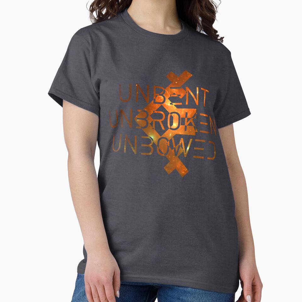 Unbent Unbroken Unbowed (Warm Toned Space Print) by ThemisMorze