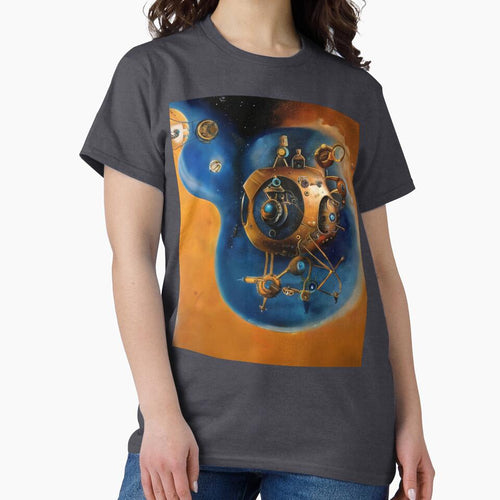 Alien bathyscaphe in deep space, AI art by Dendros-Studio