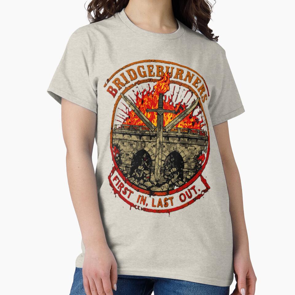 Bridgeburners Emblem – Malazan 1st Company Military Crest v5 by Tshirts1980