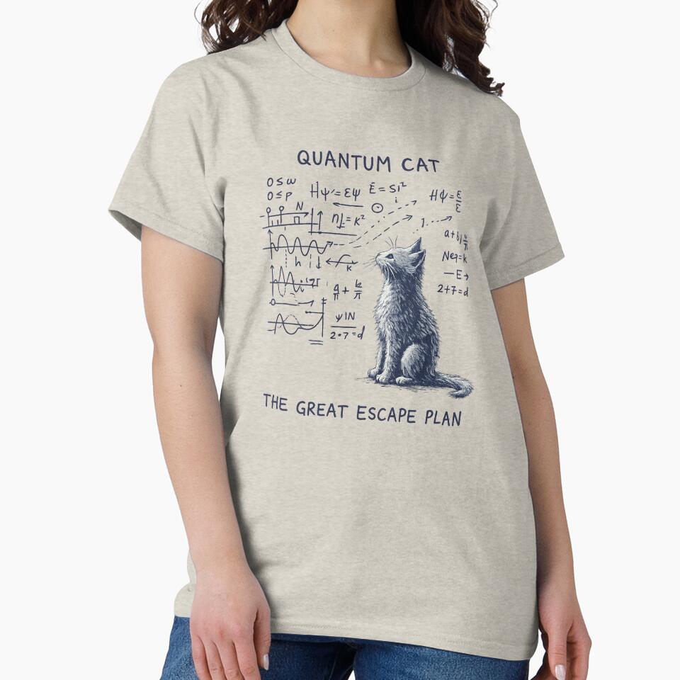 Quantum Cat – Funny Physics Cat Nerd Design by myforestfog